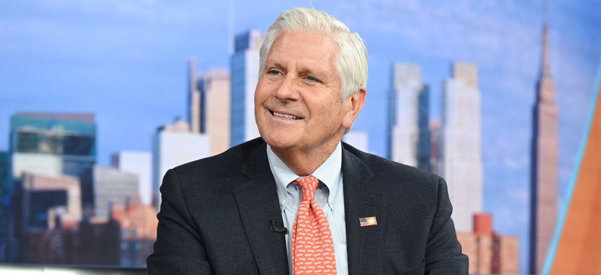 Nassau County Executive Bruce Blakeman announces his gubernatorial run on “Fox & Friends” on Dec. 9, 2025.