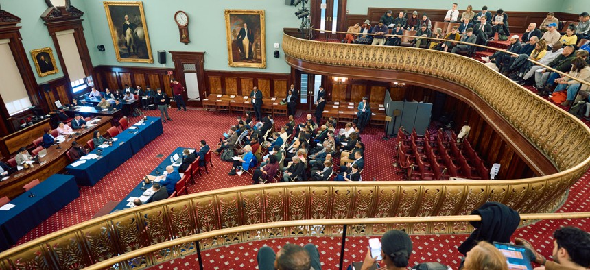 The New York City Council is considering setting the stage for a pay raise next year.