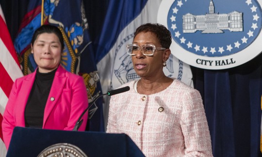 Bidding farewell to Speaker Adrienne Adams.