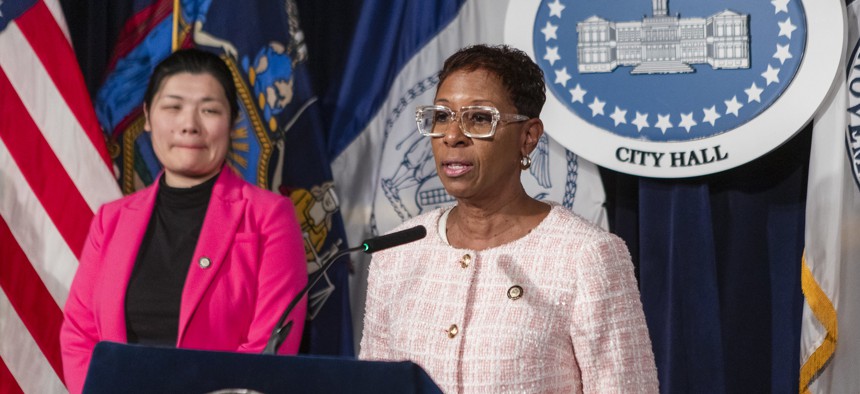 Bidding farewell to Speaker Adrienne Adams.