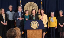 Gov. Kathy Hochul announces a deal to sign a modified version of the Medical Aid in Dying Act.