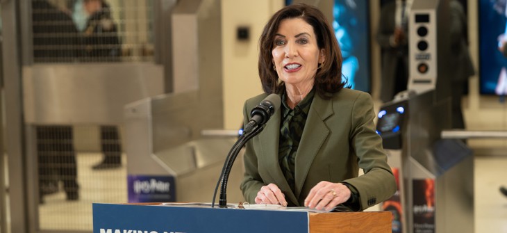 Gov. Kathy Hochul has said she won’t raise income taxes but has hinted at an openness to raise corporate taxes.