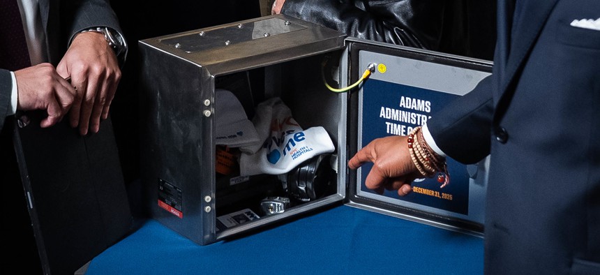 New York City Mayor Eric Adams’ time capsule will be opened in just 10 years.