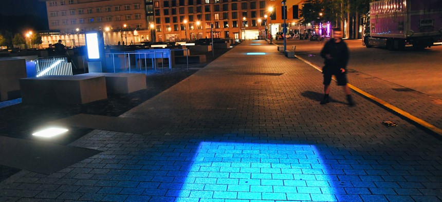 The blue square has come to represent the fight against antisemitism.