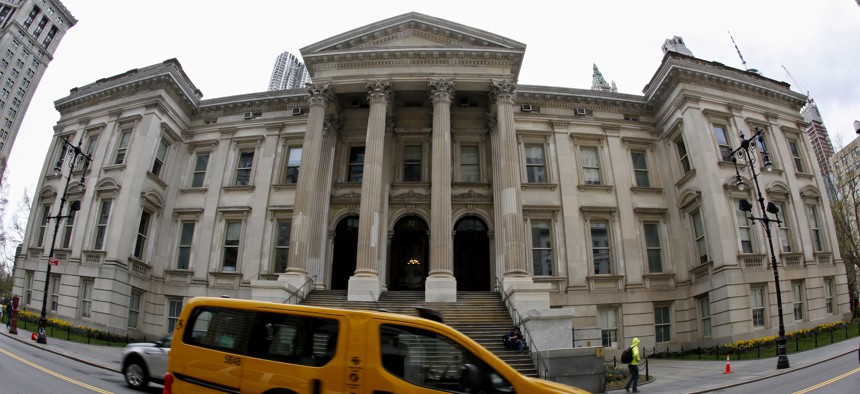 Tweed Courthouse, next to City Hall, is the current seat of New York City’s education department.