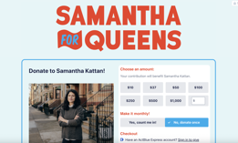 Assembly candidate Samantha Kattan has already launched an ActBlue fundraising page.