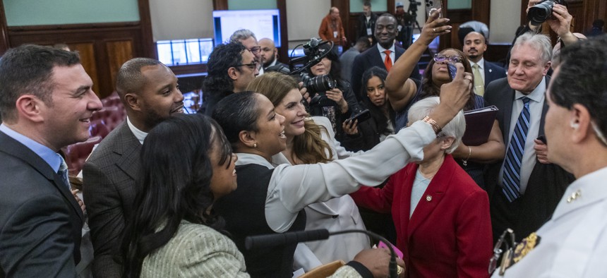City Council Speaker Julie Menin now reigns.
