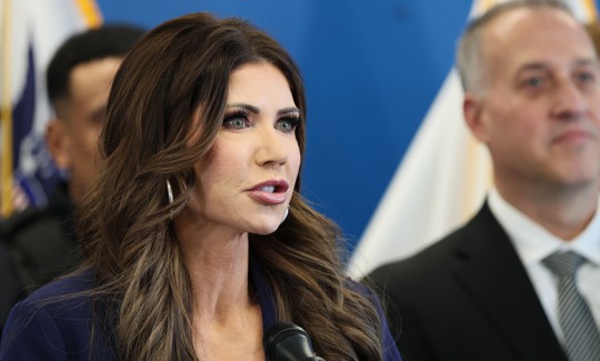 Kristi Noem touted ICE arrests in New York City.