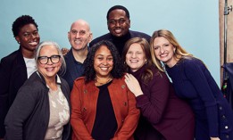 From left: newbies Shanel Thomas-Henry, Shirley Aldebol, Harvey Epstein, Elsie Encarnacion, Ty Hankerson, Kayla Santosuosso and Virginia Maloney.