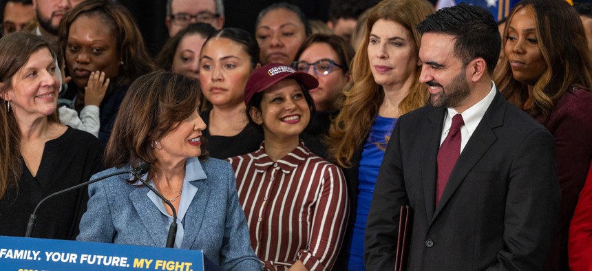 Kathy Hochul and Zohran Mamdani so far get along famously.