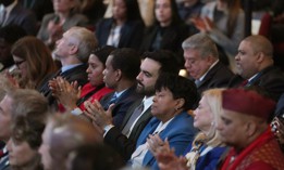 New York City Mayor Zohran Mamdani attended Gov. Kathy Hochul's annual address on Tuesday.