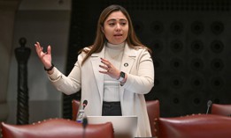 State Sen. Kristen Gonzalez will lead a committee hearing on the risks of AI technologies on Thursday.