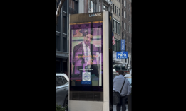 Mayor Zohran Mamdani appears in an pre-K enrollment public service announcement on a LinkNYC kiosk on Manhattan's Upper West Side on Jan. 19, 2026.
