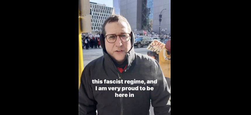 Assembly Member Micah Lasher of Manhattan posted social media videos from Minneapolis on Jan. 25, 2026.