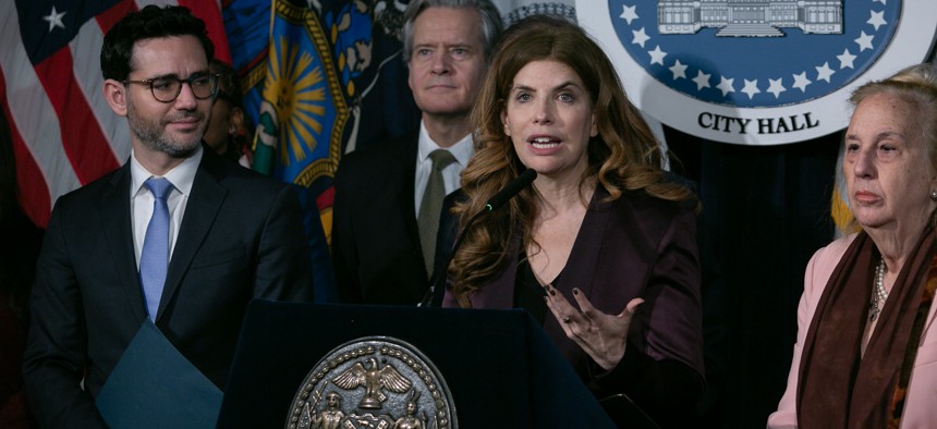 Former Mayor Eric Adams left a whole bunch of vetoes for newly-elected City Council Speaker Julie Menin to deal with – her first legislative test in the role.