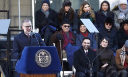 Comptroller Mark Levine was sworn in on the same stage as Mayor Zohran Mamdani.