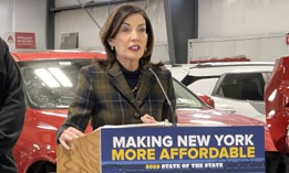 During an unrelated press conference about auto insurance rates, Gov. Kathy Hochul said she has picked her running mate – though she wouldn’t say who it is.