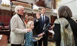 State Sen. Erik Bottcher is sworn in on Feb. 4, 2026.