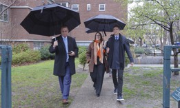 The race to replace former New York City Council Erik Bottcher, right, is off to a bumpy start.