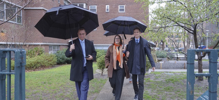 The race to replace former New York City Council Erik Bottcher, right, is off to a bumpy start.