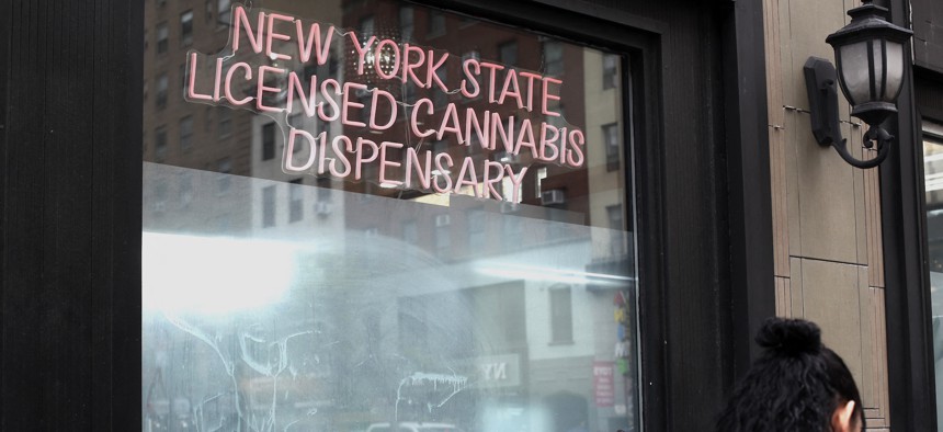 A New York state-licensed cannabis dispensary in New York.