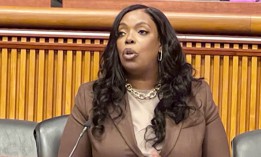 Assembly Member Latrice Walker speaks on a Raise the Age panel at Caucus Weekend in Albany on Feb. 14, 2026.