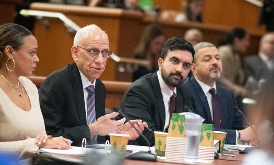 New York City Mayor Zohran Mamdani and his budget team asked for more state aid in Albany on February 11, 2026.