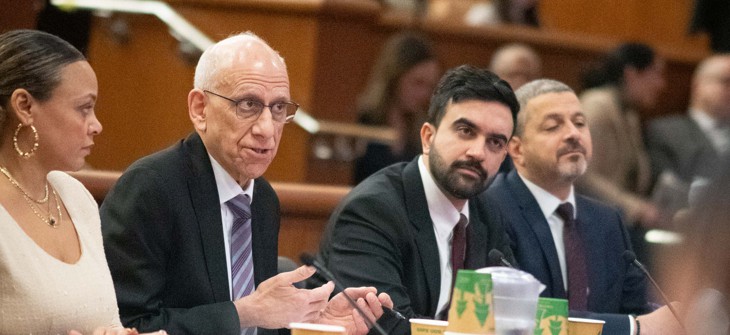 New York City Mayor Zohran Mamdani and his budget team asked for more state aid in Albany on February 11, 2026.