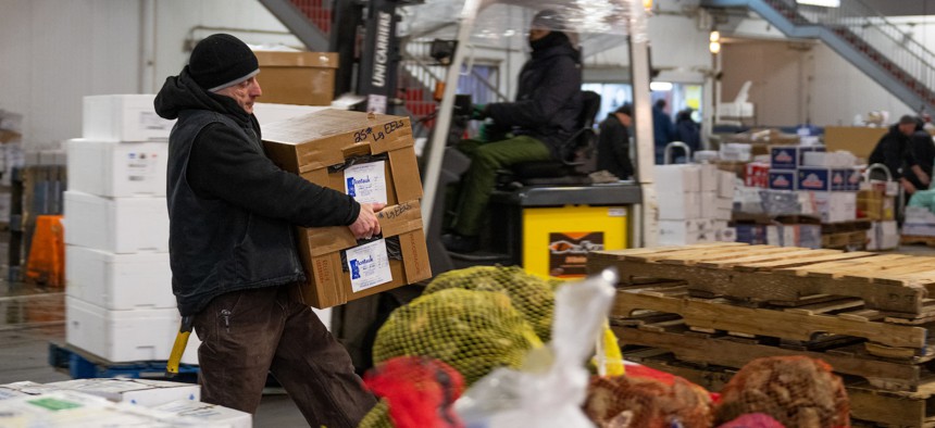 Millions of pounds of food make their way through Hunts Point and Fulton Fish Market.