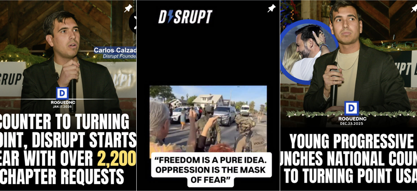 Carlos Calzadilla-Palacio has become a social media organizer.