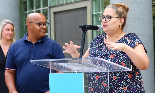 Former New York City Council Member Diana Ayala, right, has filed to run against controversial East Harlem Assembly Member Eddie Gibbs, left.