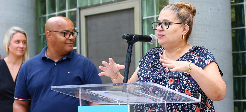 Former New York City Council Member Diana Ayala, right, has filed to run against controversial East Harlem Assembly Member Eddie Gibbs, left.
