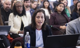 New York City World Cup Czar Maya Handa testifies to the City Council on Feb. 27, 2026.