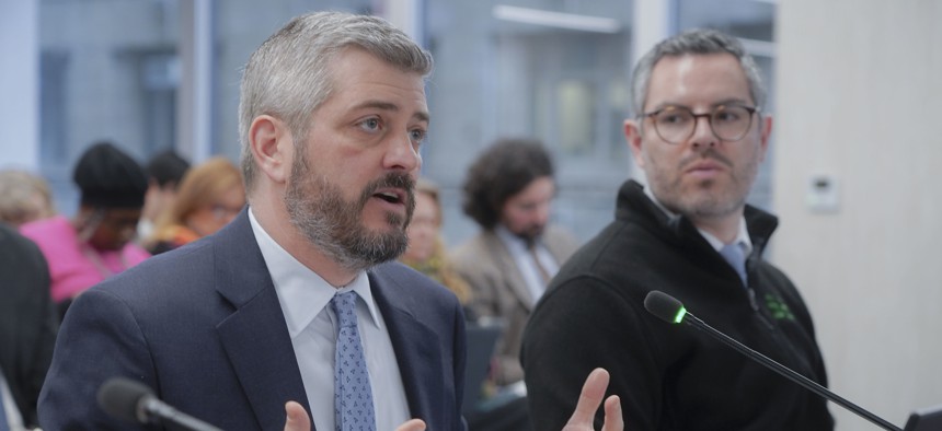 Department of Transportation Commissioner Mike Flynn testified about the NYC Streets Plan at a City Council hearing.