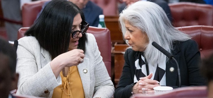  New York City Council Members Joann Ariola and Vickie Paladino
