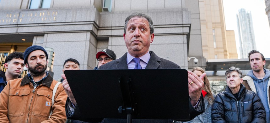 While Brad Lander stood up for Mahmoud Khalil's right to protest, he said he disagreed with the content.