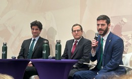 Congressional candidates Jack Schlossberg, Micah Lasher and Alex Bores joined at NYLCVEF forum.