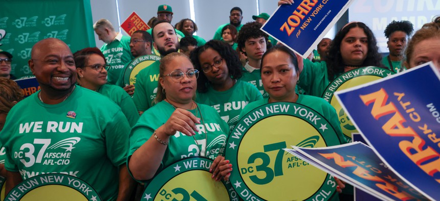 DC 37 endorsed Zohran Mamdani in the general election for mayor last year, but they're not aligned with him in this year's congressional primaries.