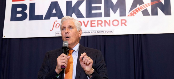 Nassau County Executive and GOP gubernatorial candidate Bruce Blakeman responds to Gov. Kathy Hochul’s State of the State address on Jan. 13, 2026.