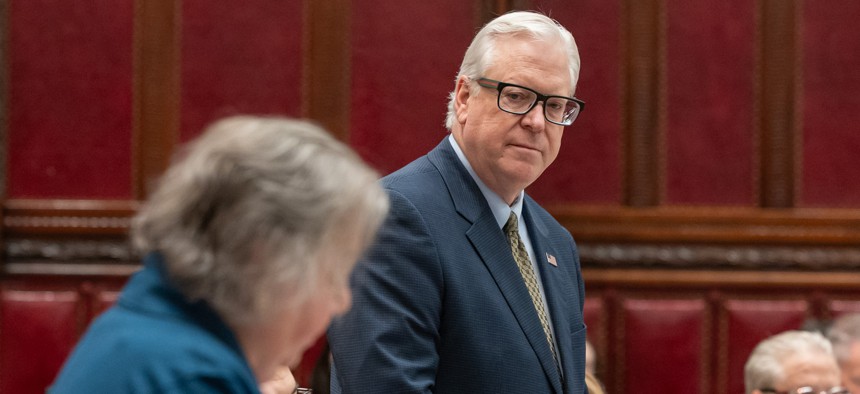 State Sen. Thomas O'Mara, and his colleagues like state Sen. Liz Krueger, may be spending more time in Albany in April than planned.