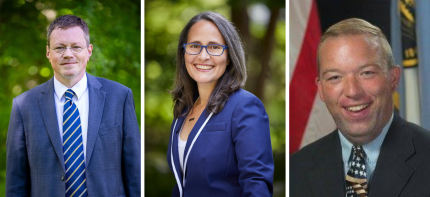 Dan Aymar-Blair, March Gallagher and Marty Masterpole are county comptrollers.