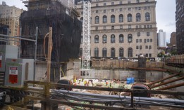Construction continues at the site of the Brooklyn borough jail in May 2025.