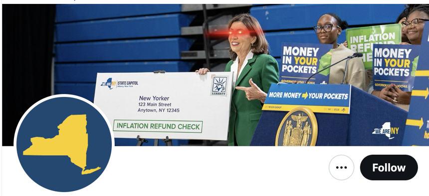 The @NYGovPress account is known for its memes, slang and witty humor.