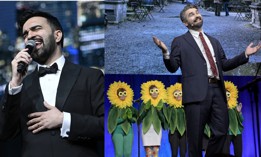 Mayor Zohran Mamdani sang - briefly - and City & State's Jeff Coltin performed as Mamdani, backed by a chorus of Elizabeth Street Garden flowers