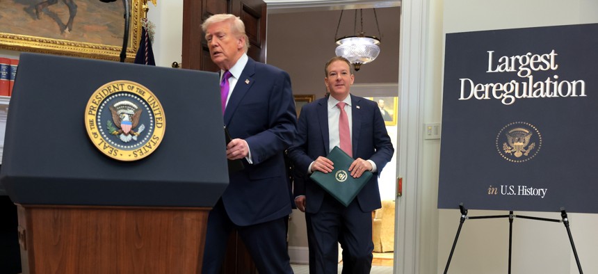 President Donald Trump is considering Lee Zeldin, Environmental Protection Agency administrator and former New York gubernatorial candidate, to replace Pam Bondi as U.S. attorney general.