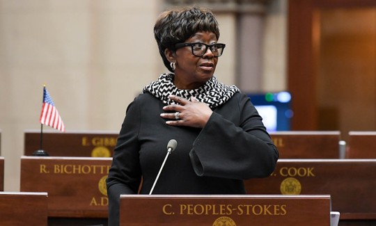 Crystal Peoples-Stokes has served in the Assembly since 2003 and been majority leader since 2018.