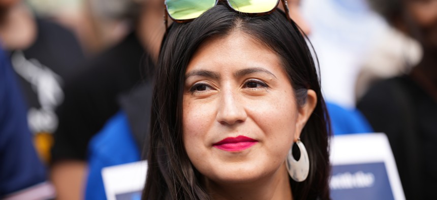 State Sen. Jessica Ramos seems to have made a bad bet on a constituent poll. 