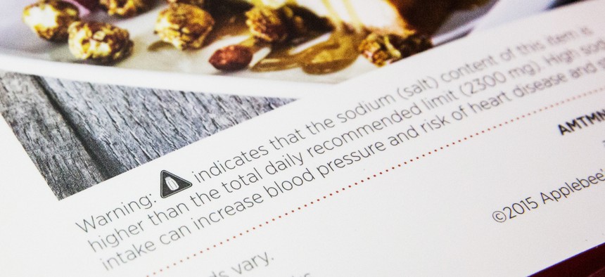 New York City already requires high-sodium warning icons on restaurant menus, and new legislation would require them across New York state and Maryland.