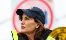 Gov. Kathy Hochul meets with Gateway tunnel project workers on Feb. 17, 2026.