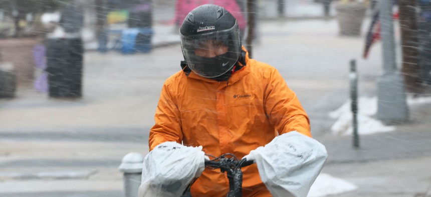 Gig workers, like those who deliver food, are under algorithmic pressures, a new report finds.